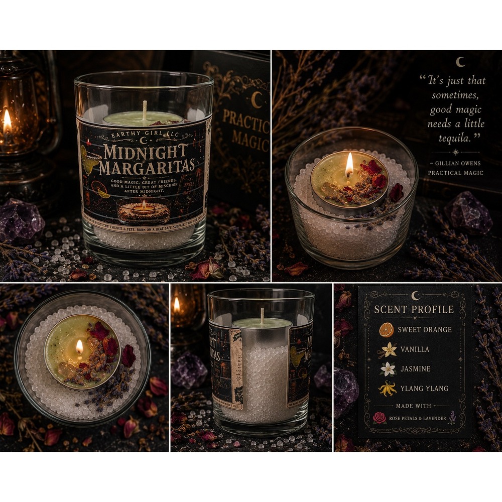Midnight Margaritas Tea Light Candle Set